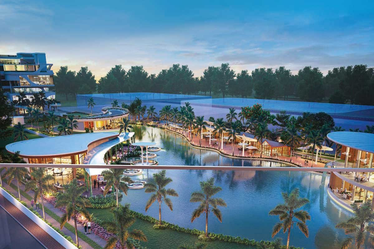 Raheja World Trade Center luxury apartment building exterior view