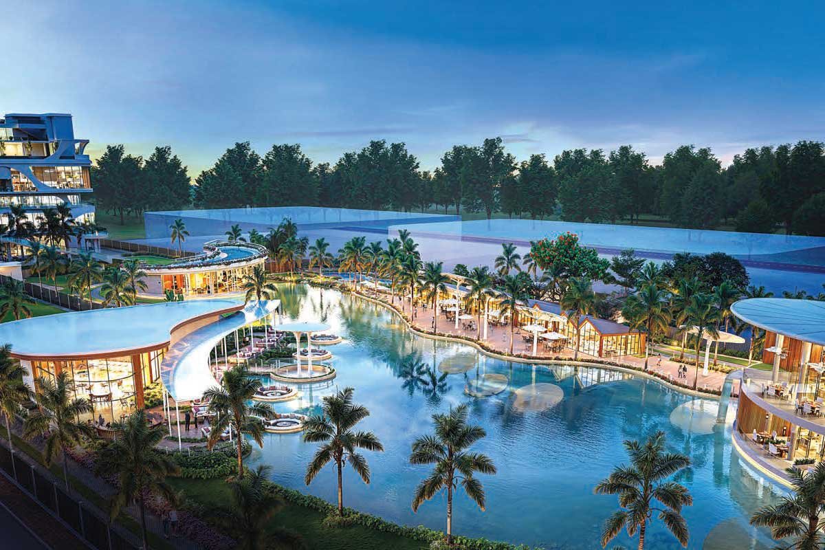 Modern kitchen with modular fittings Raheja World Trade Center